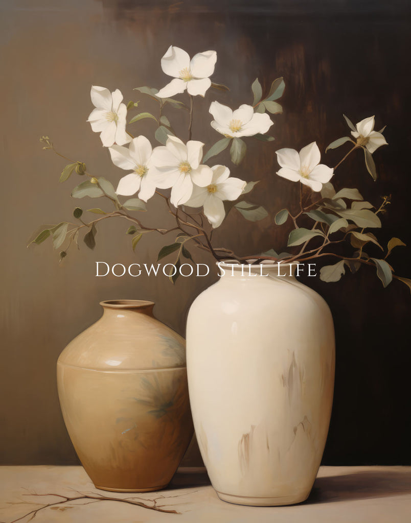 Dogwood Still Life | Canvas Art - Aimee Weaver Designs