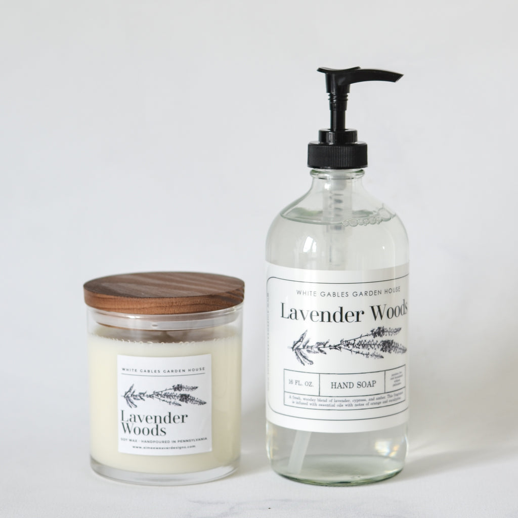 Lavender Woods Candle & Hand Soap Set - Aimee Weaver Designs