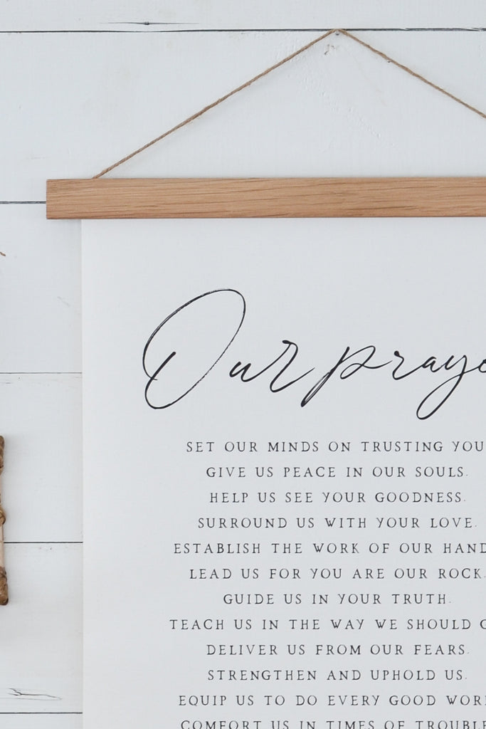 Our Prayer | Christian Canvas Art - Aimee Weaver Designs
