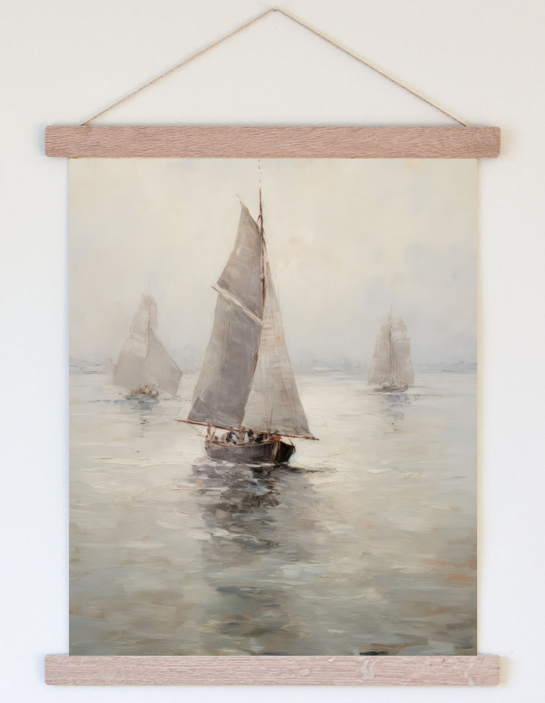 Sailboat Voyage | Canvas Nautical Art - Aimee Weaver Designs
