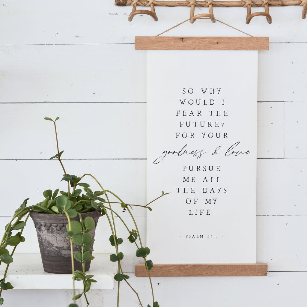 So Why Would I Fear | Christian Bible Verse Canvas Art - Aimee Weaver Designs
