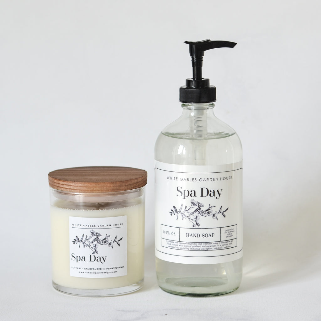 Spa Day Candle & Hand Soap Set - Aimee Weaver Designs
