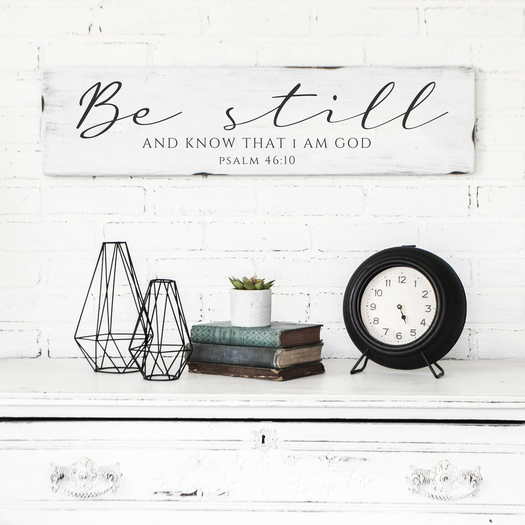 Be Still And Know Wood Sign - Aimee Weaver Designs