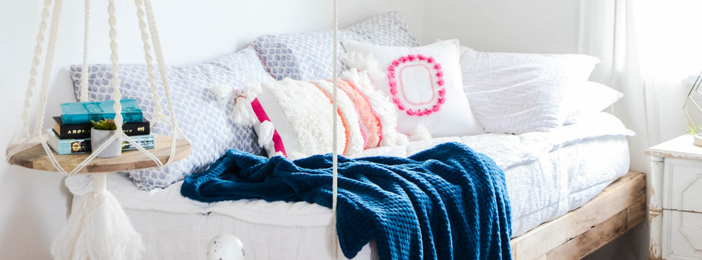 Girls Room Refresh With DIY Hanging Bed