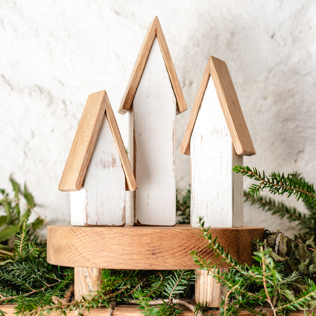 Wood Village Houses - Aimee Weaver Designs