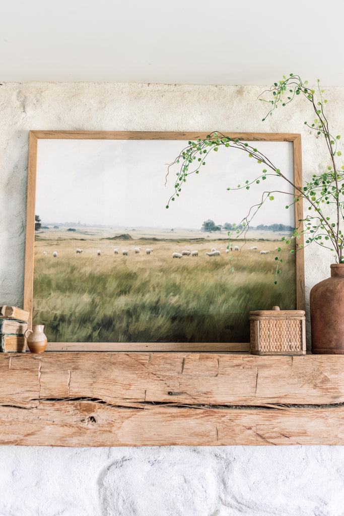 Sheep in the Meadow | Canvas Landscape Art - Aimee Weaver Designs