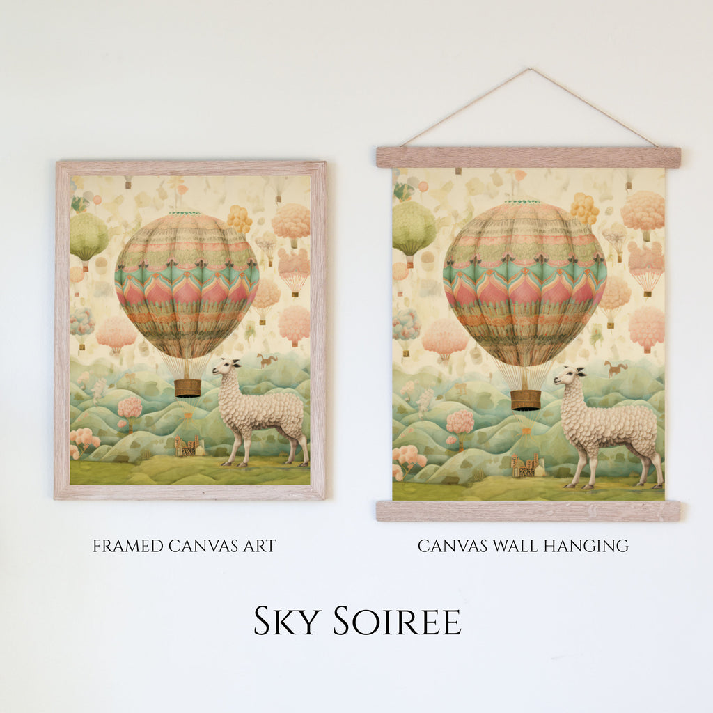 Sky Soiree | Whimsical Canvas Floral Art - Aimee Weaver Designs
