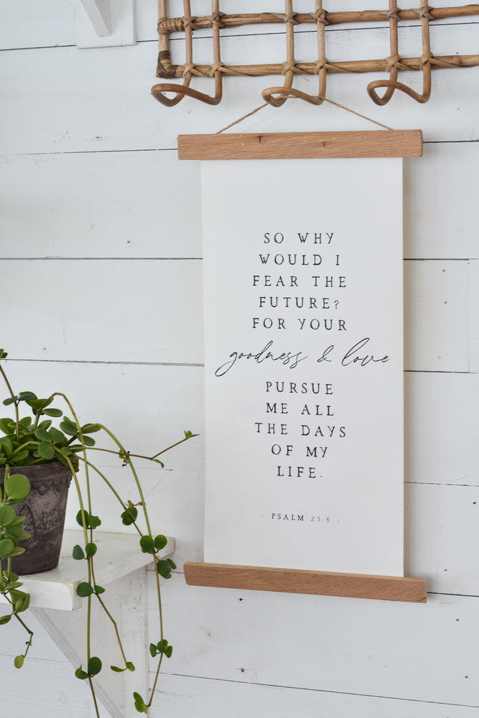 So Why Would I Fear | Christian Bible Verse Canvas Art - Aimee Weaver Designs