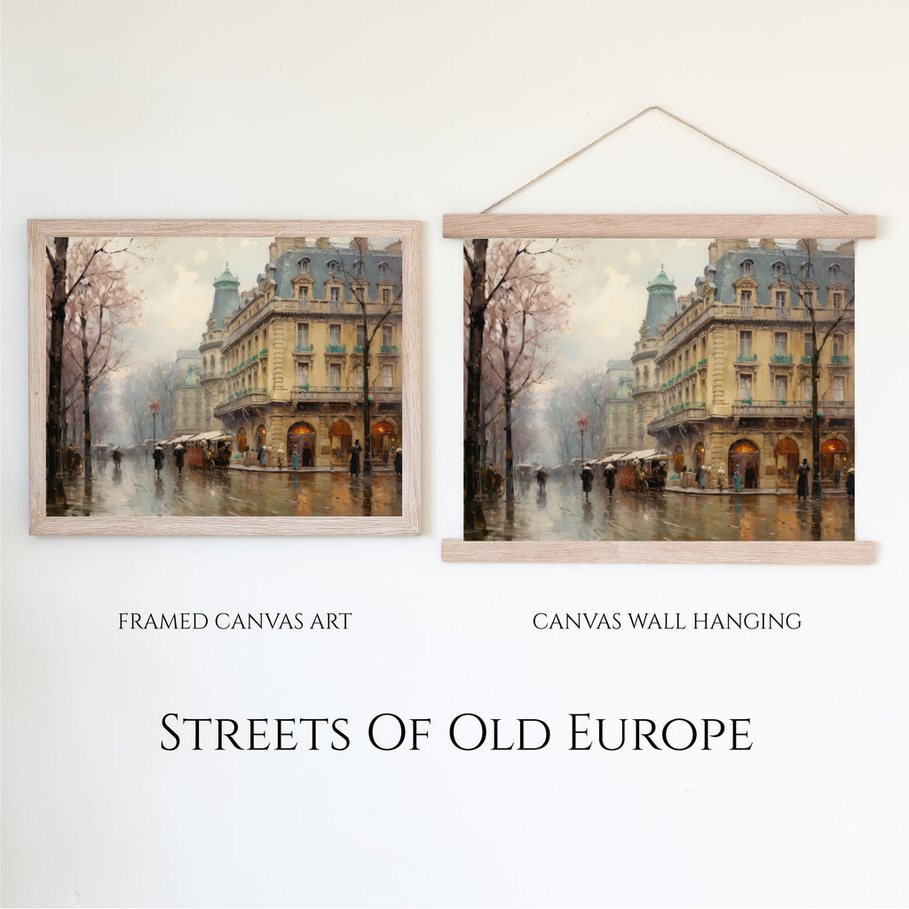 Streets of Old Europe | Vintage Canvas Art - Aimee Weaver Designs