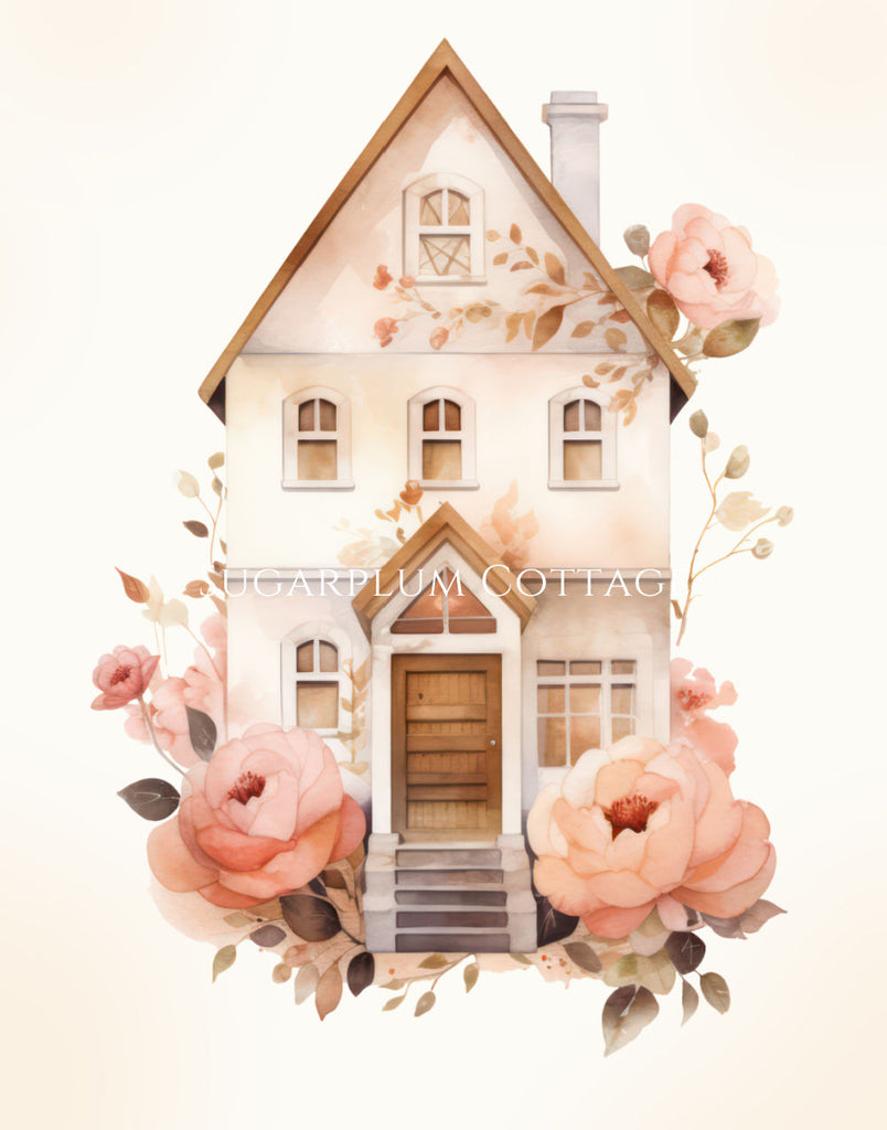 Sugarplum Cottage | Nursery Canvas Art - Aimee Weaver Designs