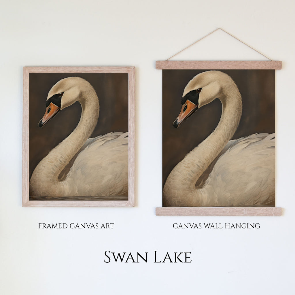 Swan Lake | Vintage Canvas Art - Aimee Weaver Designs