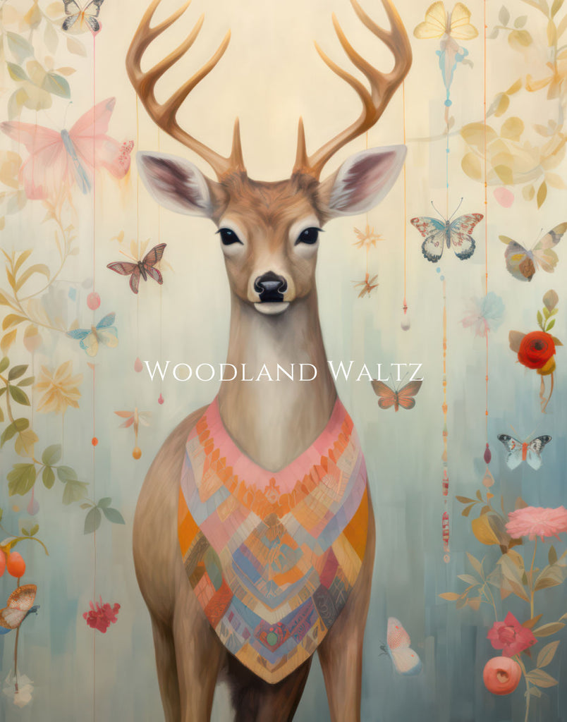 Woodland Waltz | Nursery Canvas Art - Aimee Weaver Designs
