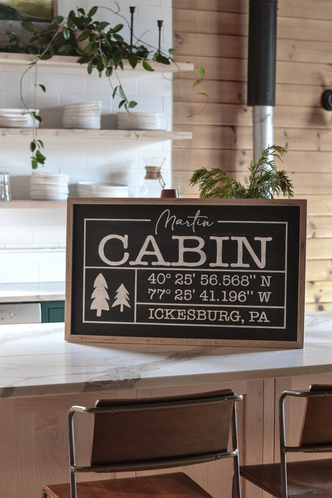 Cabin Family Sign - Aimee Weaver Designs