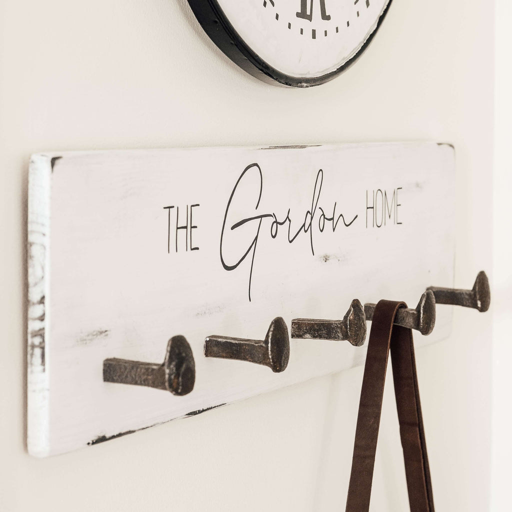 Personalized Board With Hooks - Aimee Weaver Designs