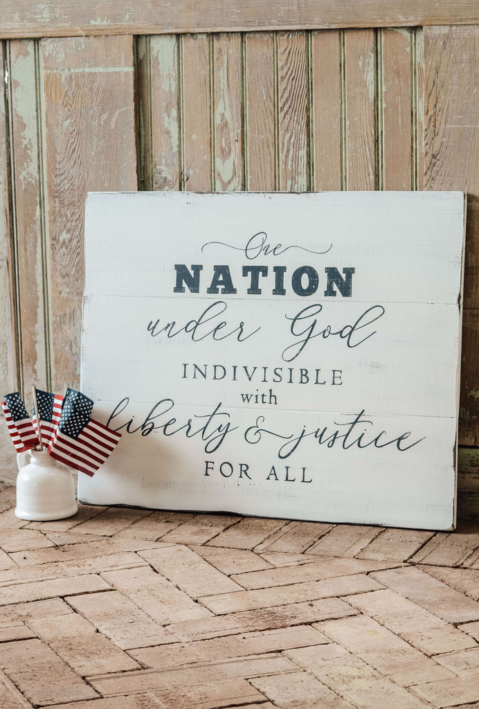 Pledge of Allegiance Sign - Aimee Weaver Designs