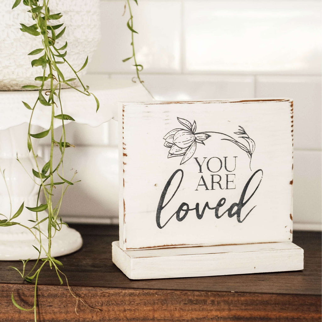 You Are Loved Mini Sign - Aimee Weaver Designs